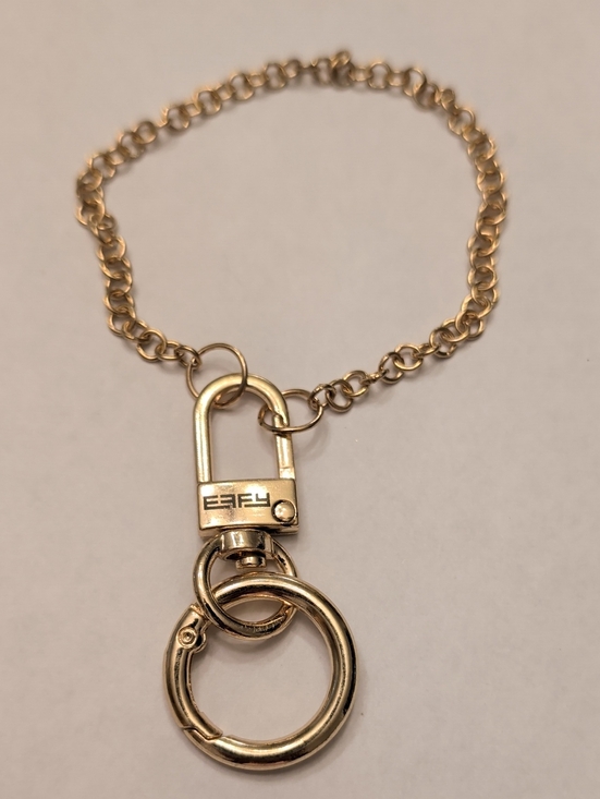Effy Accessories - Effy Royal Caribbean Gold Tone Chain Key & Card Holder with Ring